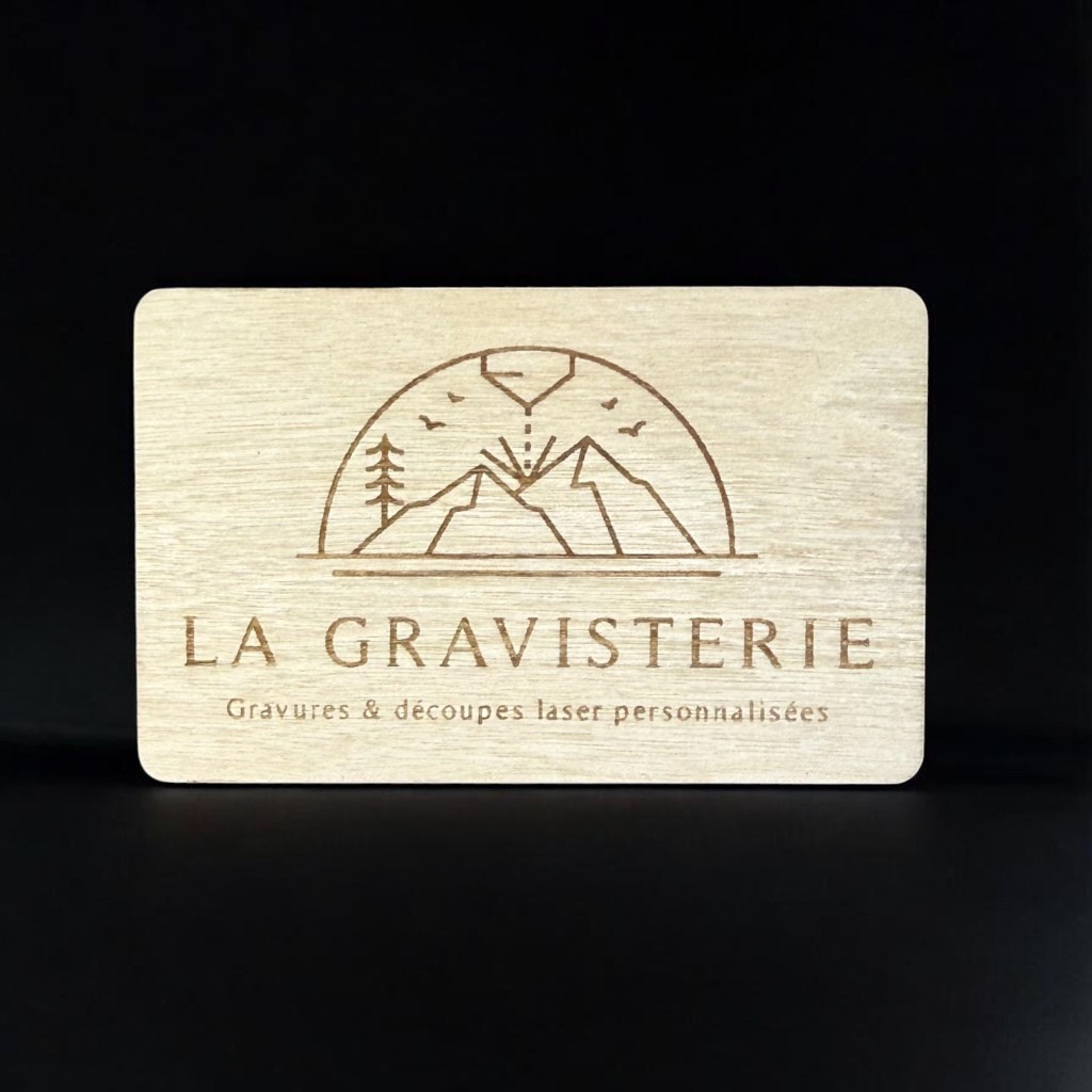 Carte de visite NFC - logo La Gravisterie